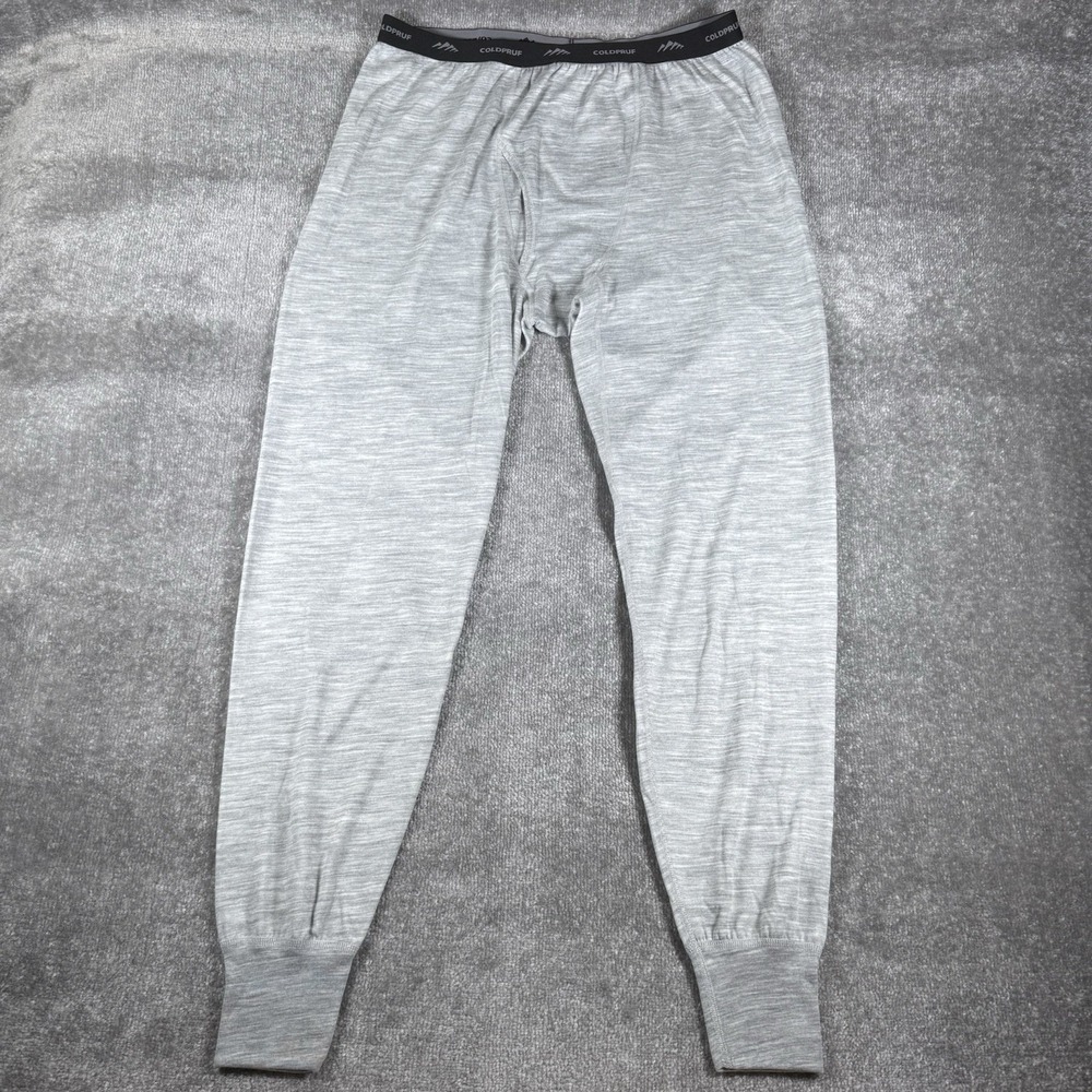 ColdPruf Pants Men's XL Gray‎ Base Layer Thermal Merino Wool Blend